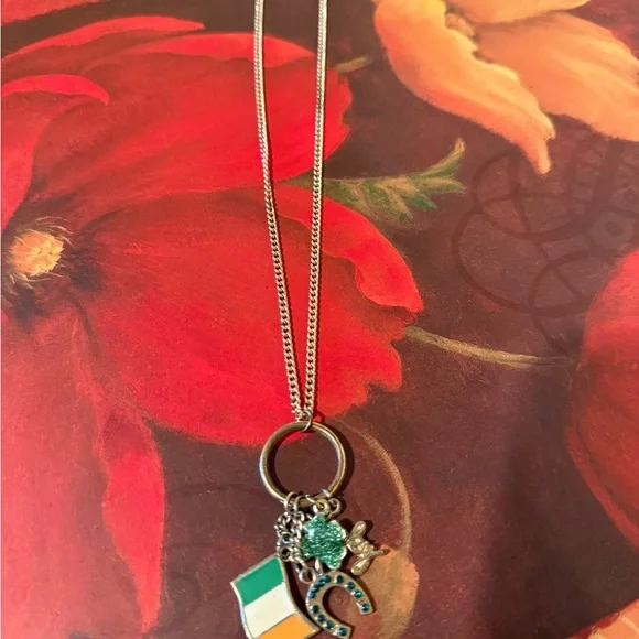 Gold Necklace with Charms - Picture 2 of 3